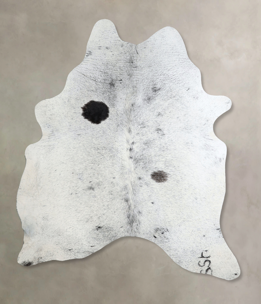 Salt and Pepper Black X-Large Brazilian Cowhide Rug 7'2"H x 5'10"W #A44622 by Hudson Hides