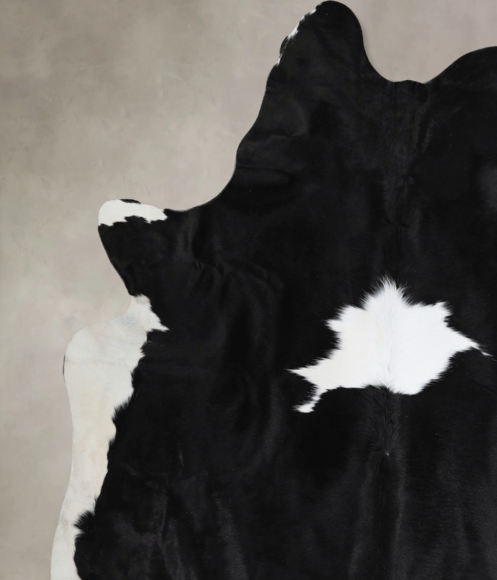 Black and White X-Large Brazilian Cowhide Rug 7'6"H x 6'1"W #A44624 by Hudson Hides