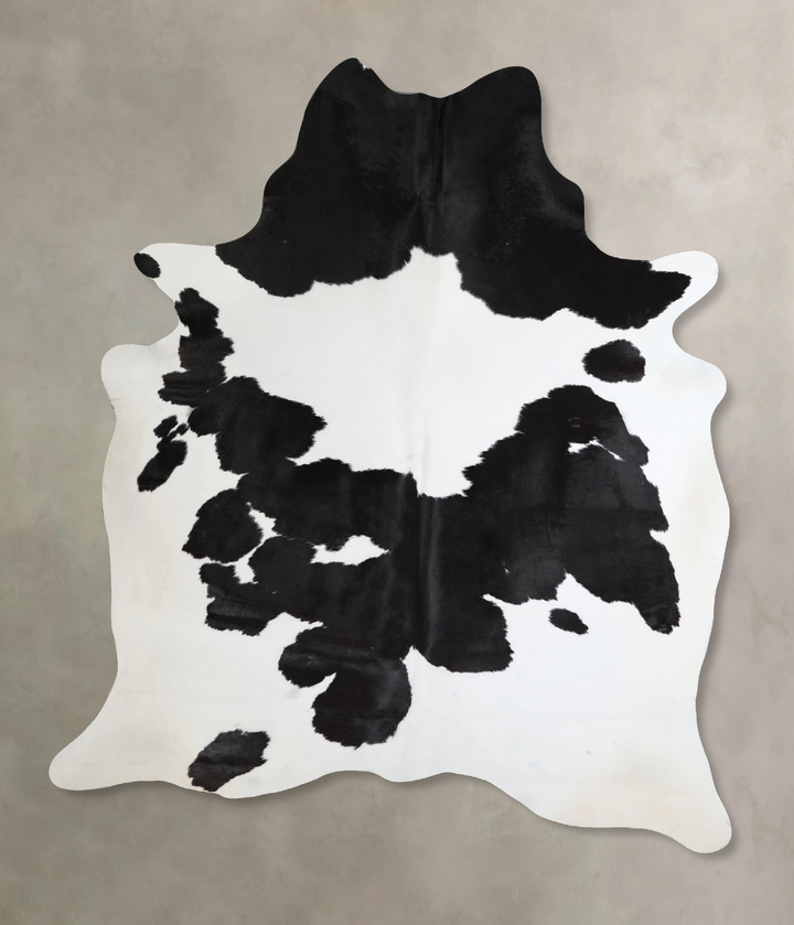Black and White X-Large Brazilian Cowhide Rug 7'6"H x 5'10"W #A44633 by Hudson Hides