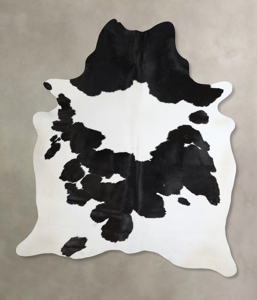 Black and White X-Large Brazilian Cowhide Rug 7'6"H x 5'10"W #A44633 by Hudson Hides