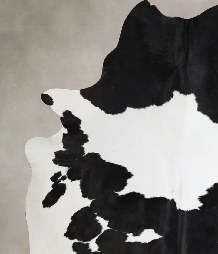 Black and White X-Large Brazilian Cowhide Rug 7'6"H x 5'10"W #A44633 by Hudson Hides
