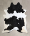 Black and White X-Large Brazilian Cowhide Rug 7'3
