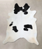 Black and White X-Large Brazilian Cowhide Rug 7'2