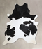 Black and White X-Large Brazilian Cowhide Rug 7'4