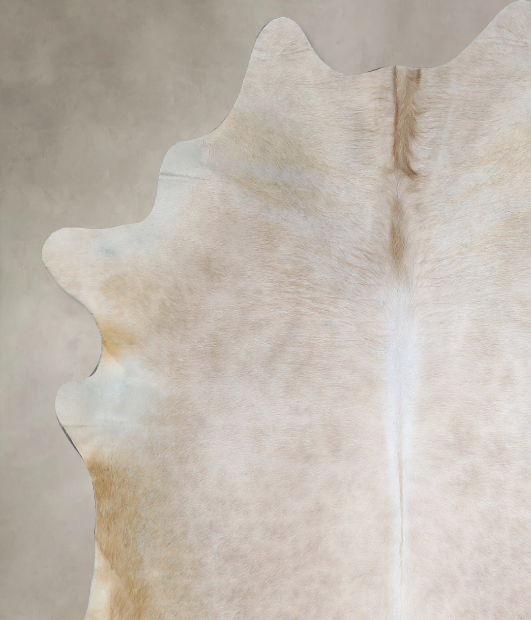 Beige X-Large Brazilian Cowhide Rug 6'8"H x 6'2"W #A44641 by Hudson Hi