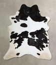Black and White XX-Large Brazilian Cowhide Rug 8'4"H x 7'2"W #A44642 by Hudson Hides