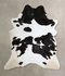 Black and White XX-Large Brazilian Cowhide Rug 8'4