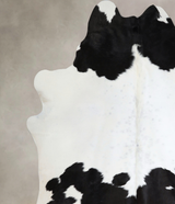 Black and White XX-Large Brazilian Cowhide Rug 7'9"H x 6'8"W #A44643 by Hudson Hides