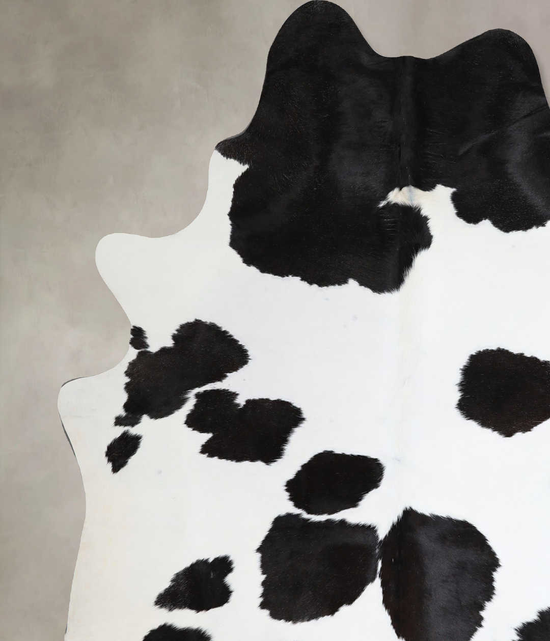 Black and White X-Large Brazilian Cowhide Rug 7'6"H x 6'4"W #A44645 by