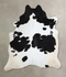 Black and White X-Large Brazilian Cowhide Rug 7'6