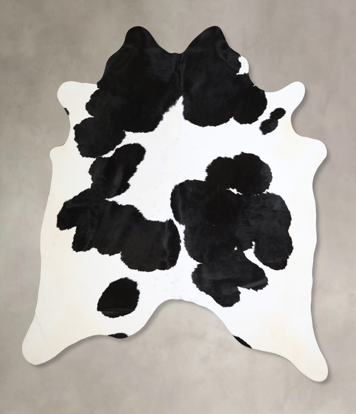 Black and White X-Large Brazilian Cowhide Rug 7'3"H x 6'7"W #A44647 by Hudson Hides