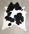 Black and White X-Large Brazilian Cowhide Rug 7'3