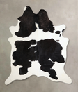 Black and White XX-Large Brazilian Cowhide Rug 8'6"H x 7'1"W #A44648 by Hudson Hides