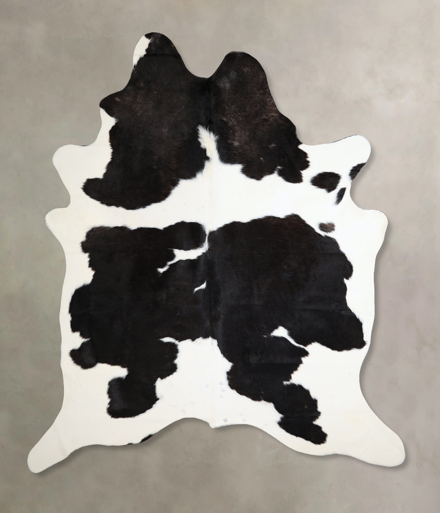 Black and White XX-Large Brazilian Cowhide Rug 8'6"H x 7'1"W #A44648 by Hudson Hides