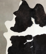 Black and White XX-Large Brazilian Cowhide Rug 8'6"H x 7'1"W #A44648 by Hudson Hides