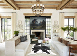 Black and White XX-Large Brazilian Cowhide Rug 8'6"H x 7'1"W #A44648 by Hudson Hides