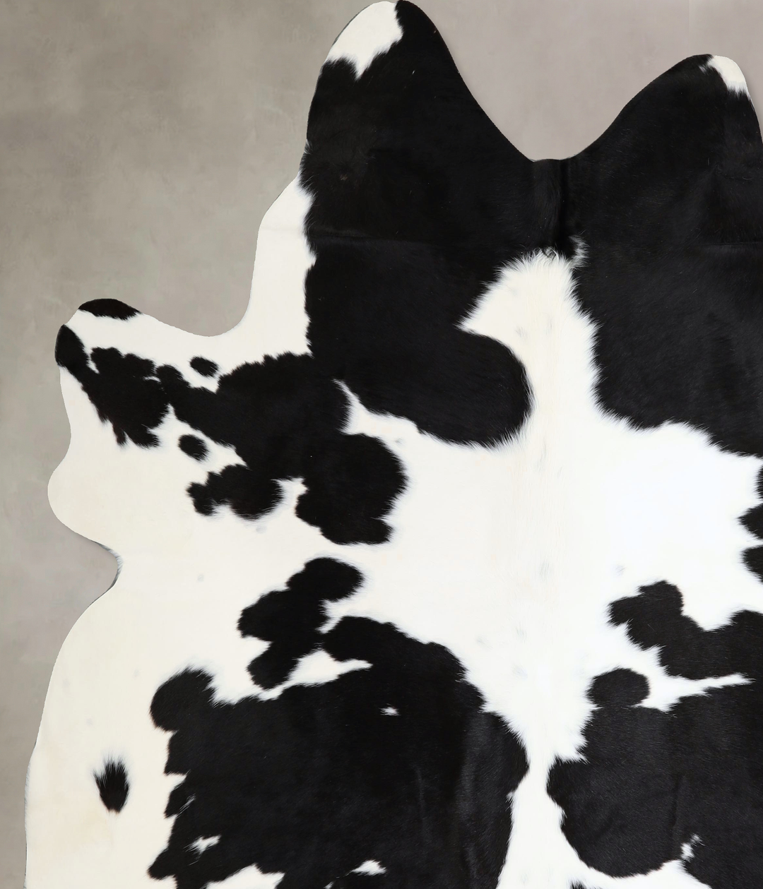 Black and White XX-Large Brazilian Cowhide Rug 8'0"H x 7'3"W #A44649 b