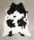 Black and White XX-Large Brazilian Cowhide Rug 7'4"H x 6'10"W #A44650 by Hudson Hides