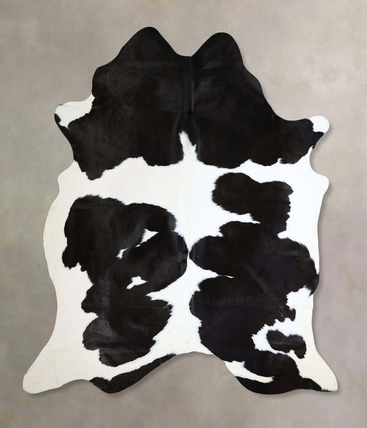 Black and White XX-Large Brazilian Cowhide Rug 8'5"H x 7'2"W #A44651 by Hudson Hides