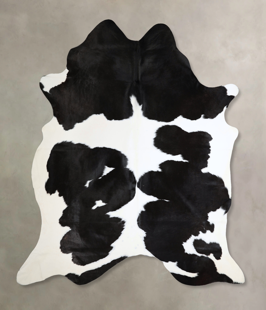 Black and White XX-Large Brazilian Cowhide Rug 8'5"H x 7'2"W #A44651 by Hudson Hides