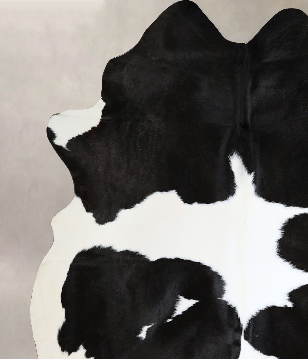 Black and White XX-Large Brazilian Cowhide Rug 8'5"H x 7'2"W #A44651 b