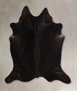 Solid Black X-Large Brazilian Cowhide Rug 7'0"H x 6'7"W #A44654 by Hudson Hides