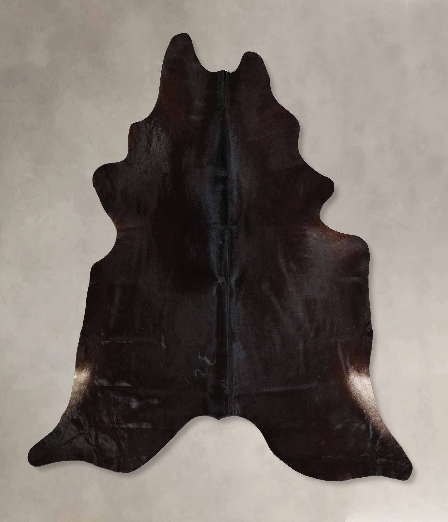 Solid Black Cowhide Rug #A44656