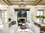 Brown and White XX-Large Brazilian Cowhide Rug 7'8"H x 6'11"W #A44660 by Hudson Hides
