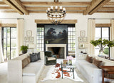 Brown and White X-Large Brazilian Cowhide Rug 7'4"H x 6'7"W #A44661 by Hudson Hides