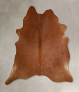 Solid Brown X-Large Brazilian Cowhide Rug 7'4"H x 6'6"W #A44663 by Hudson Hides