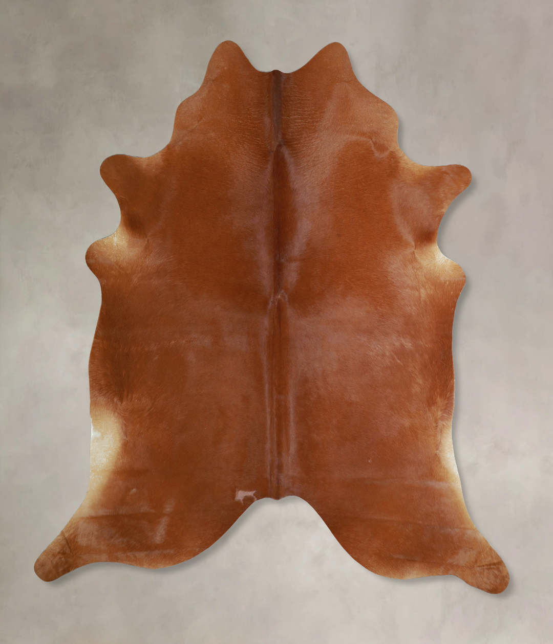 Solid Brown X-Large Brazilian Cowhide Rug 7'2"H x 6'8"W #A44665 by Hud