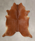 Solid Brown X-Large Brazilian Cowhide Rug 7'2"H x 6'8"W #A44665 by Hudson Hides