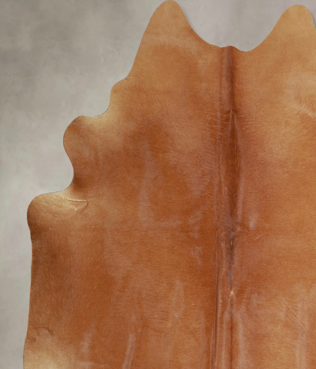Solid Brown X-Large Brazilian Cowhide Rug 7'3"H x 6'7"W #A44666 by Hud