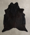 Solid Black X-Large Brazilian Cowhide Rug 6'8