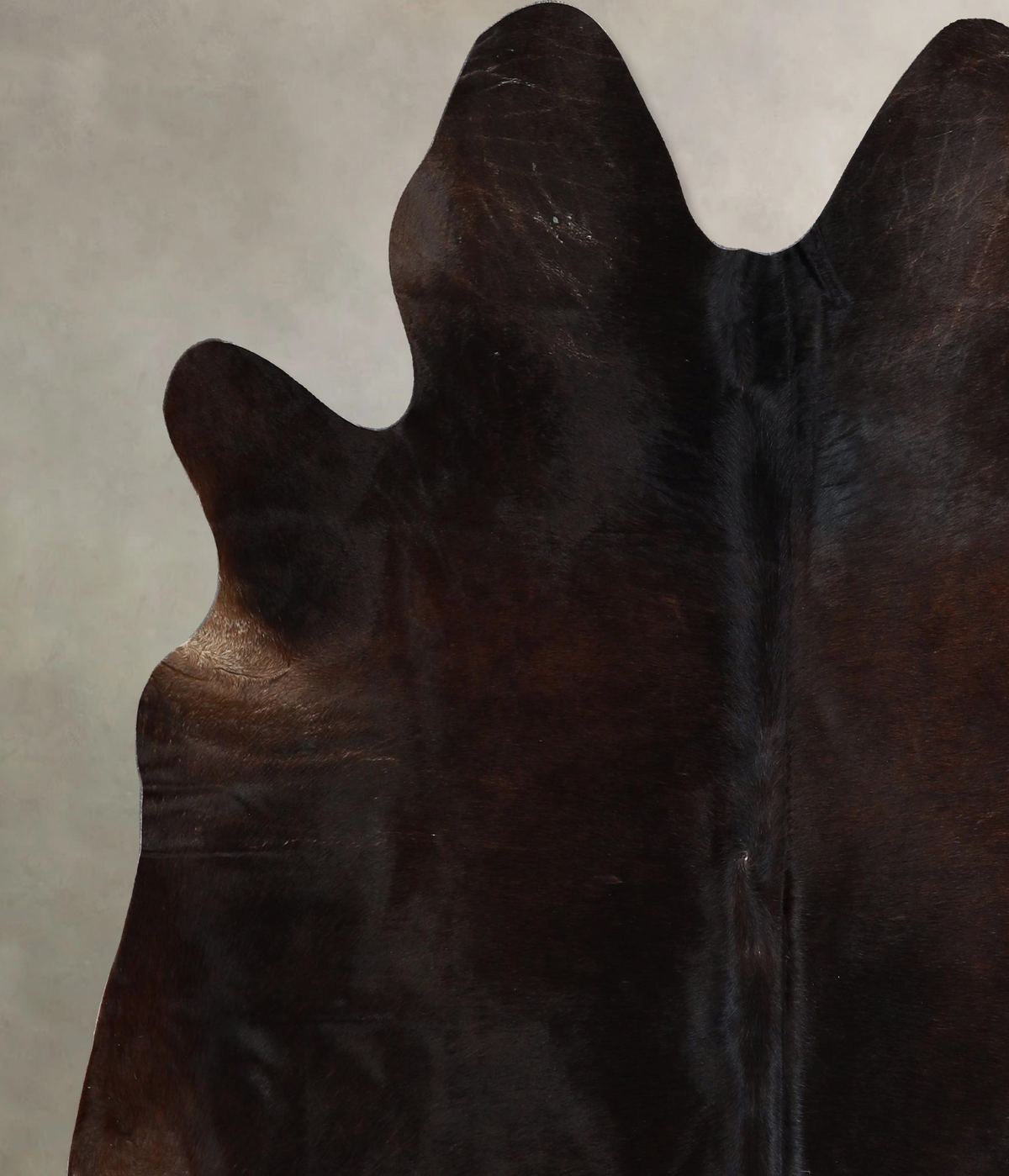 Chocolate X-Large Brazilian Cowhide Rug 6'8"H x 6'6"W #A44682 by Hudson Hides