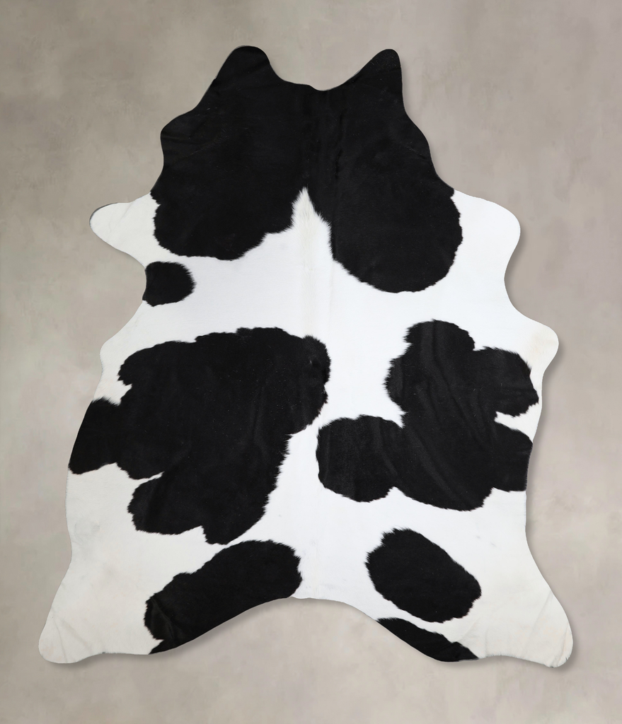 Black and White XX-Large Brazilian Cowhide Rug 8'8"H x 6'10"W #A44693 by Hudson Hides