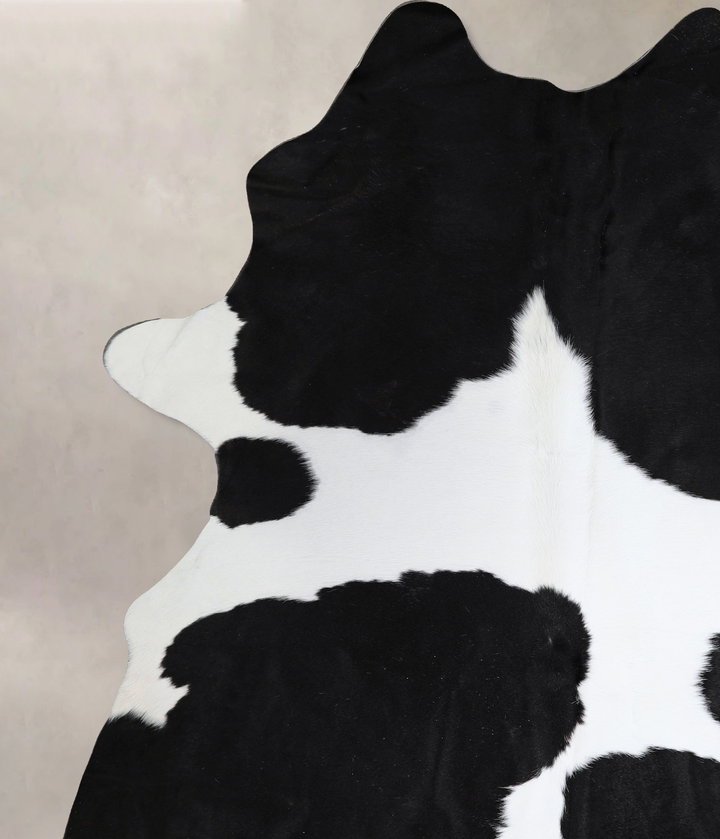 Black and White XX-Large Brazilian Cowhide Rug 8'8"H x 6'10"W #A44693 by Hudson Hides