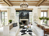 Black and White XX-Large Brazilian Cowhide Rug 8'8"H x 6'10"W #A44693 by Hudson Hides