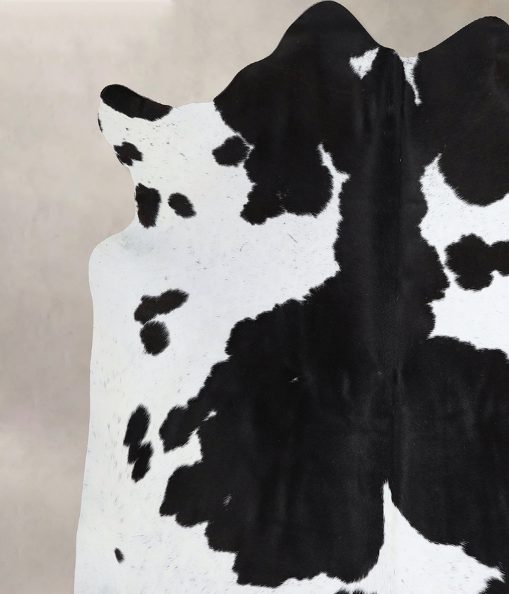 Black and White X-Large Brazilian Cowhide Rug 6'8"H x 6'7"W #A44694 by Hudson Hides