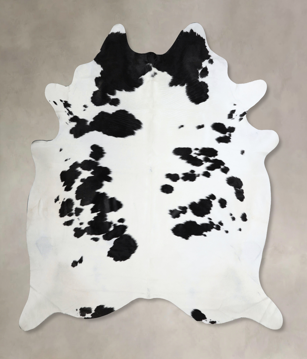 Black and White XX-Large Brazilian Cowhide Rug 7'8"H x 7'0"W #A44695 b