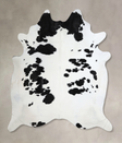Black and White XX-Large Brazilian Cowhide Rug 7'8"H x 7'0"W #A44695 by Hudson Hides