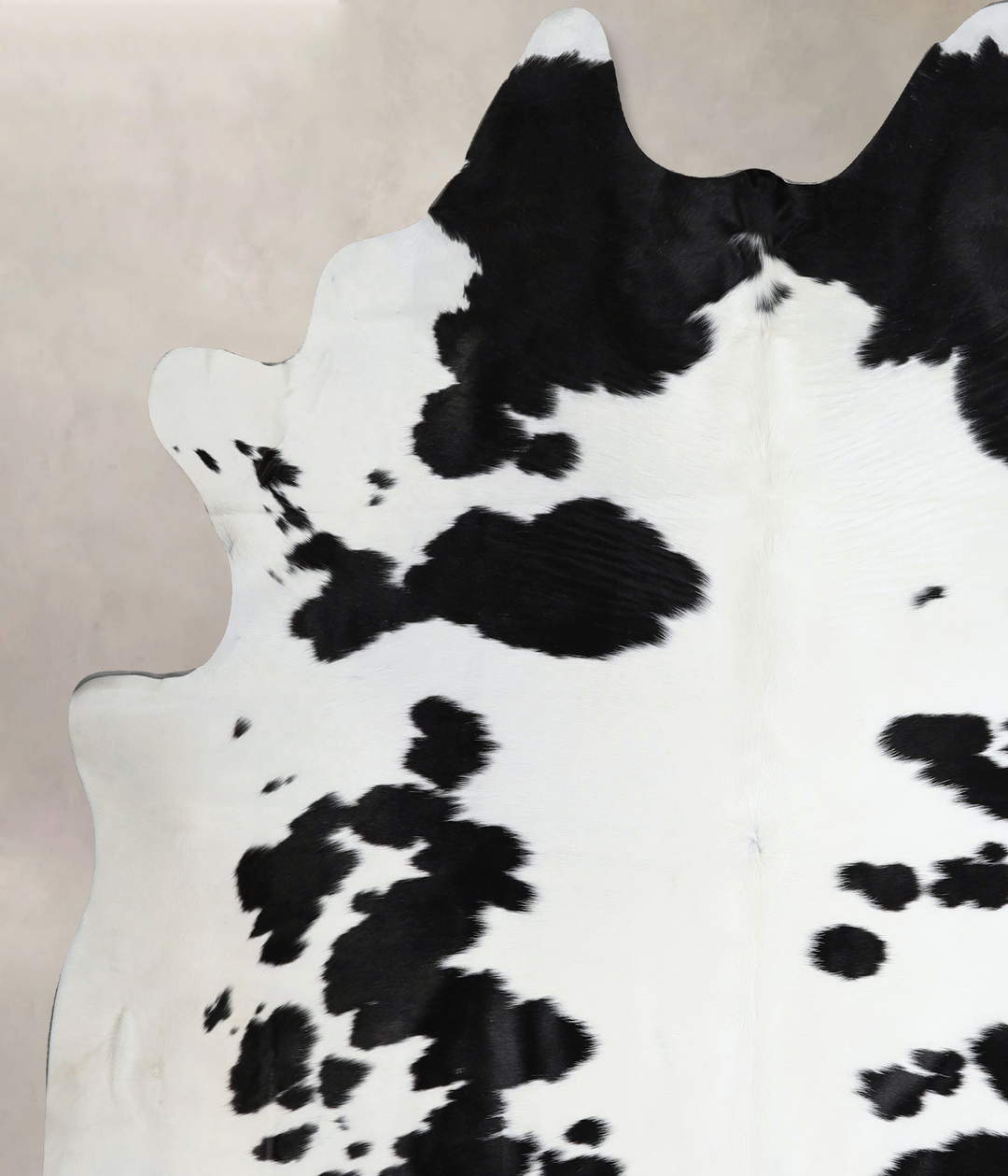 Black and White XX-Large Brazilian Cowhide Rug 7'8"H x 7'0"W #A44695 b