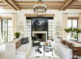 Black and White XX-Large Brazilian Cowhide Rug 7'8"H x 7'0"W #A44695 by Hudson Hides