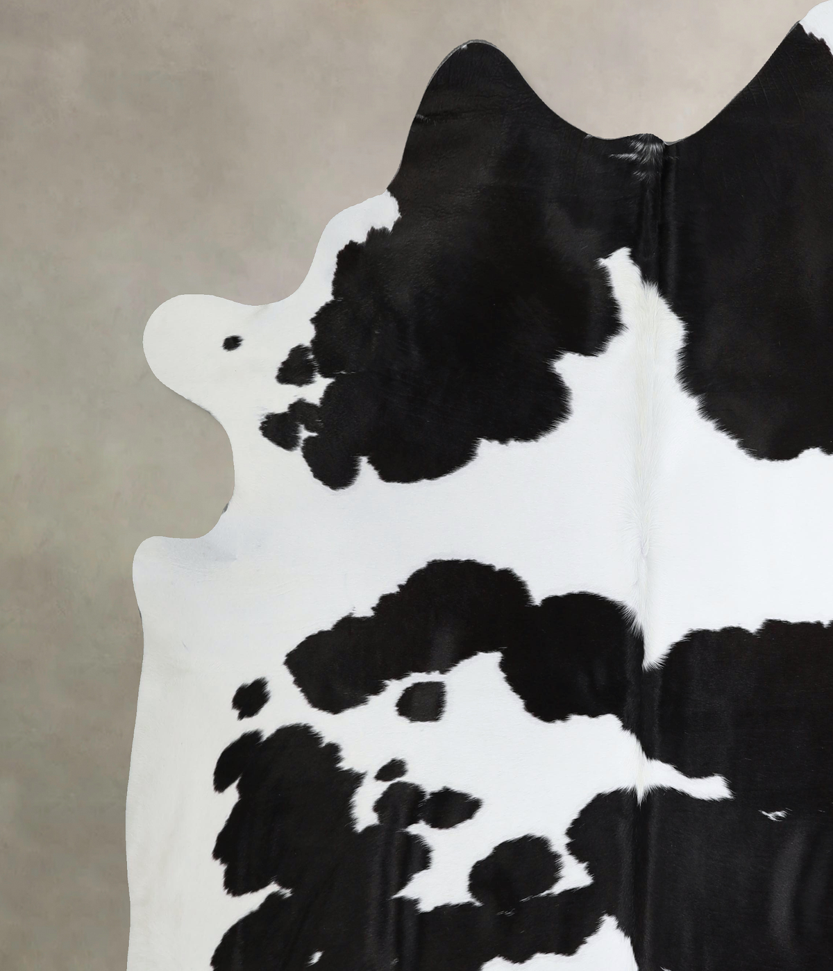 Black and White XX-Large Brazilian Cowhide Rug 7'4"H x 7'1"W #A44696 by Hudson Hides
