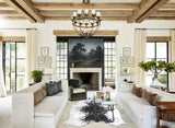 Salt and Pepper Black X-Large Brazilian Cowhide Rug 7'1"H x 6'3"W #A44701 by Hudson Hides