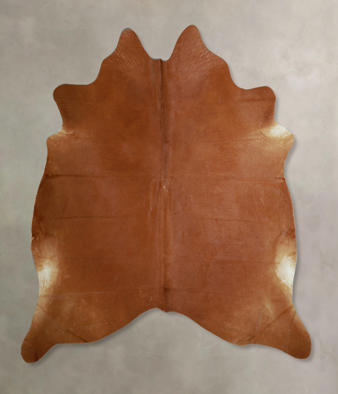 Solid Brown XX-Large Brazilian Cowhide Rug 7'9"H x 7'4"W #A44716 by Hu
