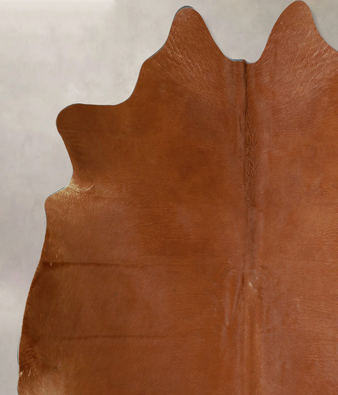 Solid Brown XX-Large Brazilian Cowhide Rug 7'9"H x 7'4"W #A44716 by Hu