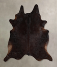 Solid Black X-Large Brazilian Cowhide Rug 7'5"H x 6'5"W #A44723 by Hudson Hides