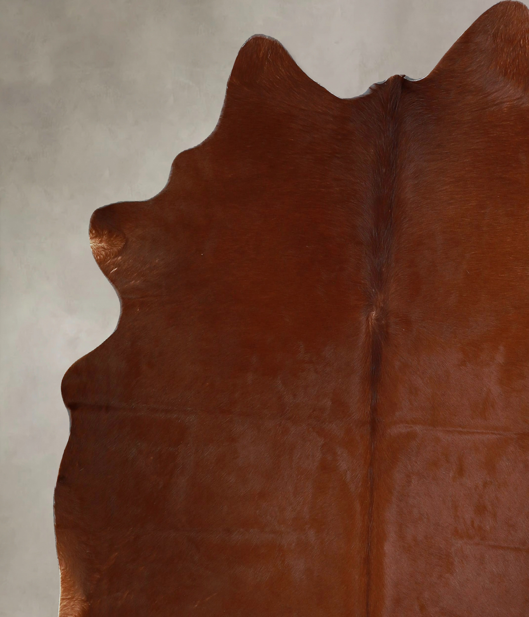 Solid Brown X-Large Brazilian Cowhide Rug 6'10"H x 6'8"W #A44733 by Hu