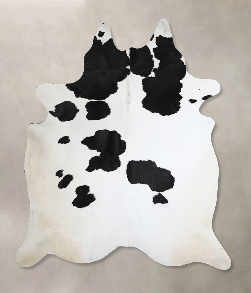 Black and White XX-Large Brazilian Cowhide Rug 8'8"H x 7'0"W #A44742 by Hudson Hides